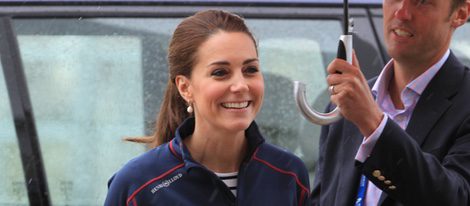 Kate Middleton en una competición de vela en Portsmouth