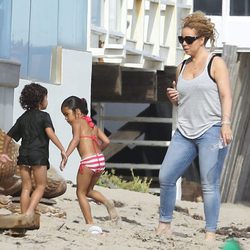 Mariah Carey disfruta de Malibu con sus mellizos