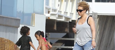 Mariah Carey disfruta de Malibu con sus mellizos