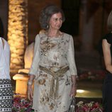 La Reina Sofía en la recepción a las autoridades y la sociedad balear en Mallorca