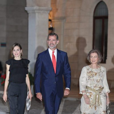 Recepción de los Reyes a las autoridades y personalidades en Mallorca