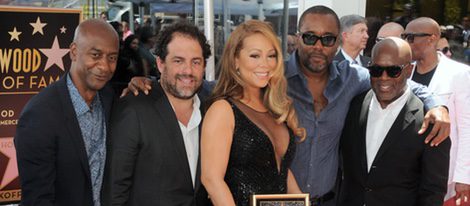Mariah Carey recibe su estrella en el Paseo de la Fama arropada por Brett Ratner, Lee Daniels y L.A. Reid