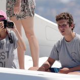 Victoria de Marichalar hace fotos a las regatas de la Copa del Rey de Vela 2015 junto a Froilán