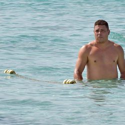 Ronaldo con el torso desnudo en Formentera