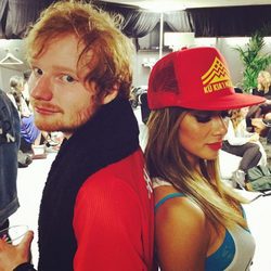Ed Sheeran y Nicole Scherzinger, juntos en un evento
