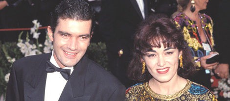 Antonio Banderas y Ana Leza en una gala de los Oscar