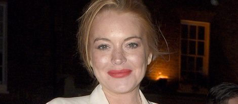 Lindsay Lohan en una salida con amigos