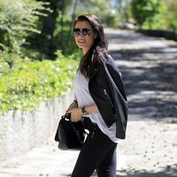 Pilar Rubio paseando por las calles de Madrid