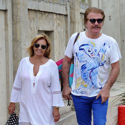 María Teresa Campos y Bigote Arrocet celebran en Marbella su primer año de amor