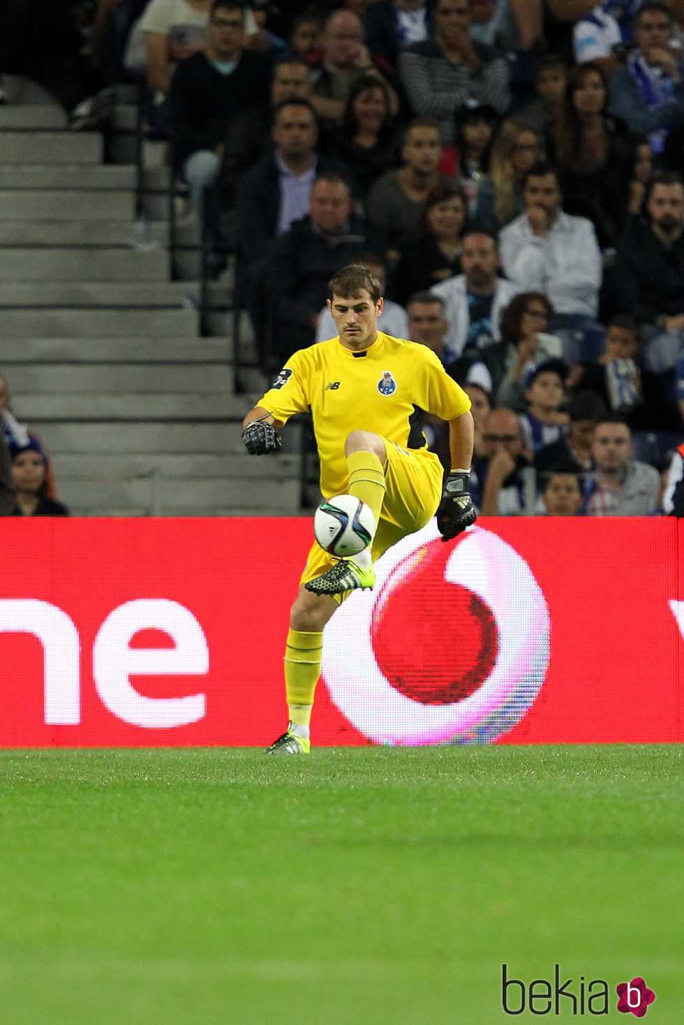Iker Casillas en su primer partido de la Liga portuguesa con el Oporto