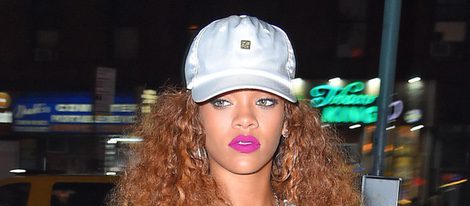 Rihanna disfrutando de la noche de Nueva York