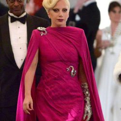 Lady Gaga caracterizada como Elizabeth en el rodaje de 'AHS: Hotel' en Los Angeles