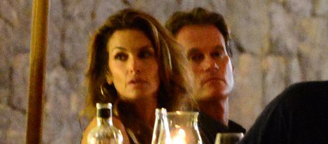 Cindy Crawford y su marido Rande Gerber cenando en Ibiza
