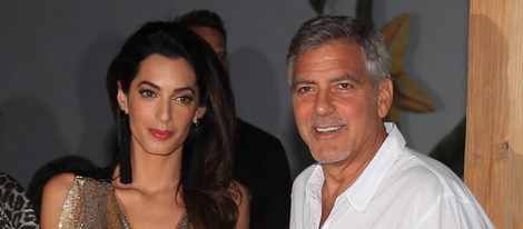 George Clooney presenta su marca de Tequila en Ibiza con su mujer Amal Alamuddin