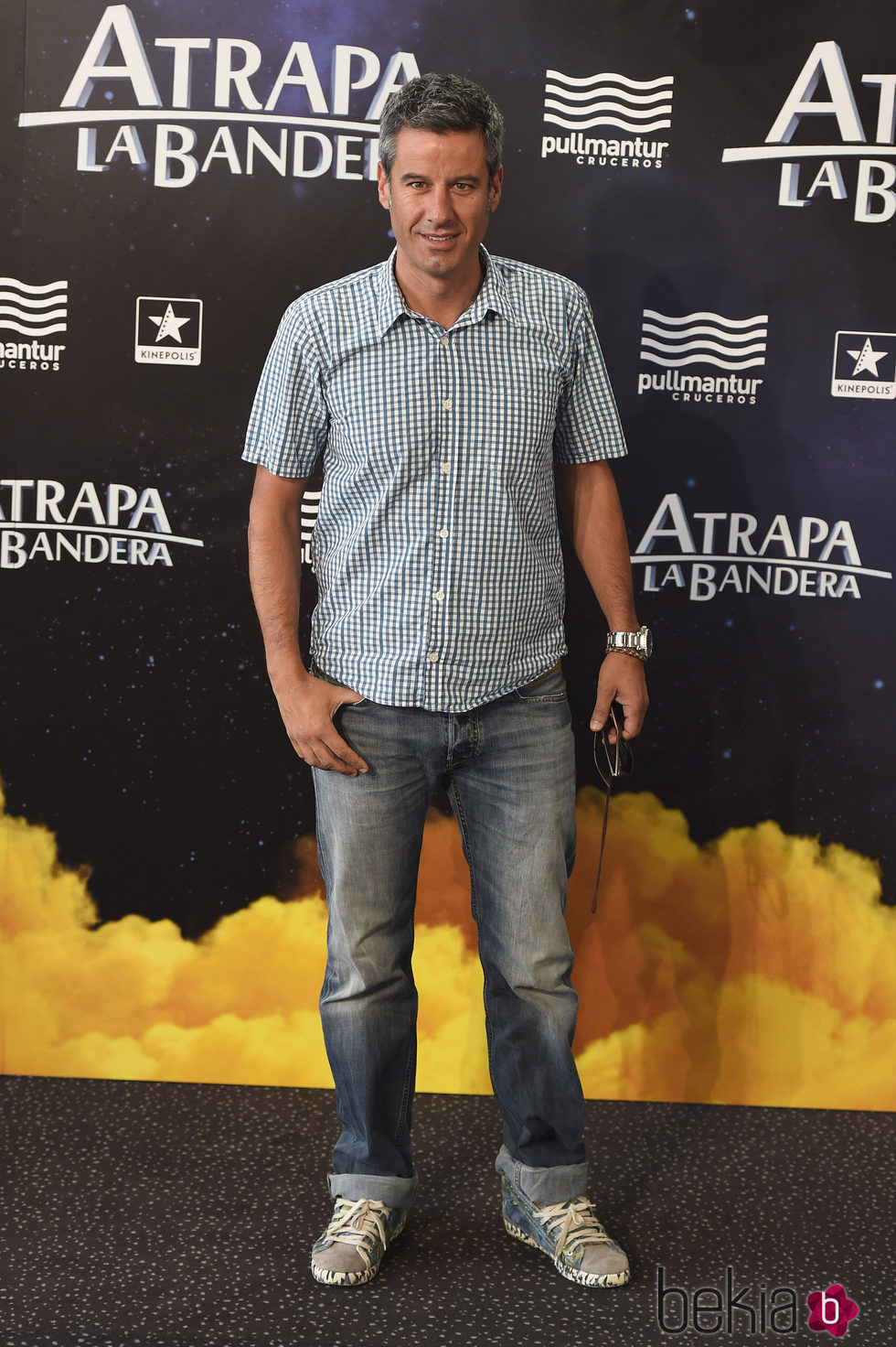 Nico Abad en el estreno de 'Atrapa la bandera' en Madrid
