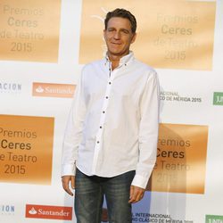 Juanjo Artero en la entrega de los Premios Ceres 2015