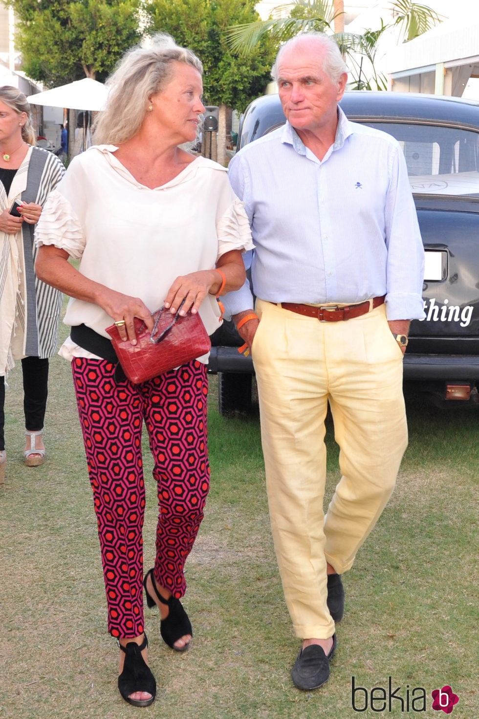 Ramon Calderón y su mujer también asistieron al torneo de polo en Sotogrande