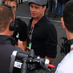 Brad Pitt en el Circuito de Silverstone