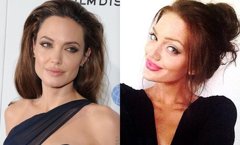 Angelina Jolie y Chelsea Marr, separadas al nacer