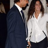 Rafa Nadal y Xisca Perelló en el funeral de Rafael Nadal