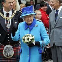 La Reina Isabel II en el día en el que logró el reinado más largo de la historia de Reino Unido