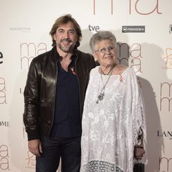 Pilar y Javier Bardem en el estreno de 'Ma ma'