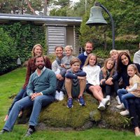 Los Príncipes de Noruega y sus hijos, Victoria de Suecia y su hija, los Príncipes de Dinamarca y sus hijos y Guillermo y Estefanía de Luxemburgo