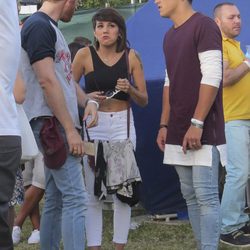 Angy y su novio con Pablo Rivero en el Festival DCode 2015