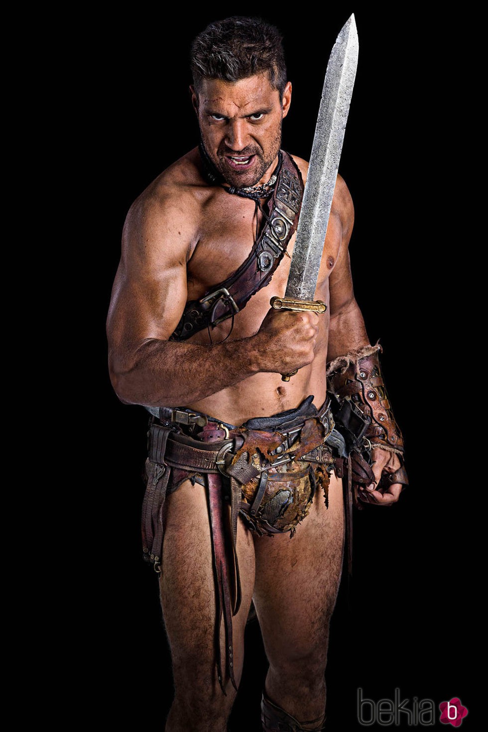 Manu Bennett como Crixo en 'Spartacus'