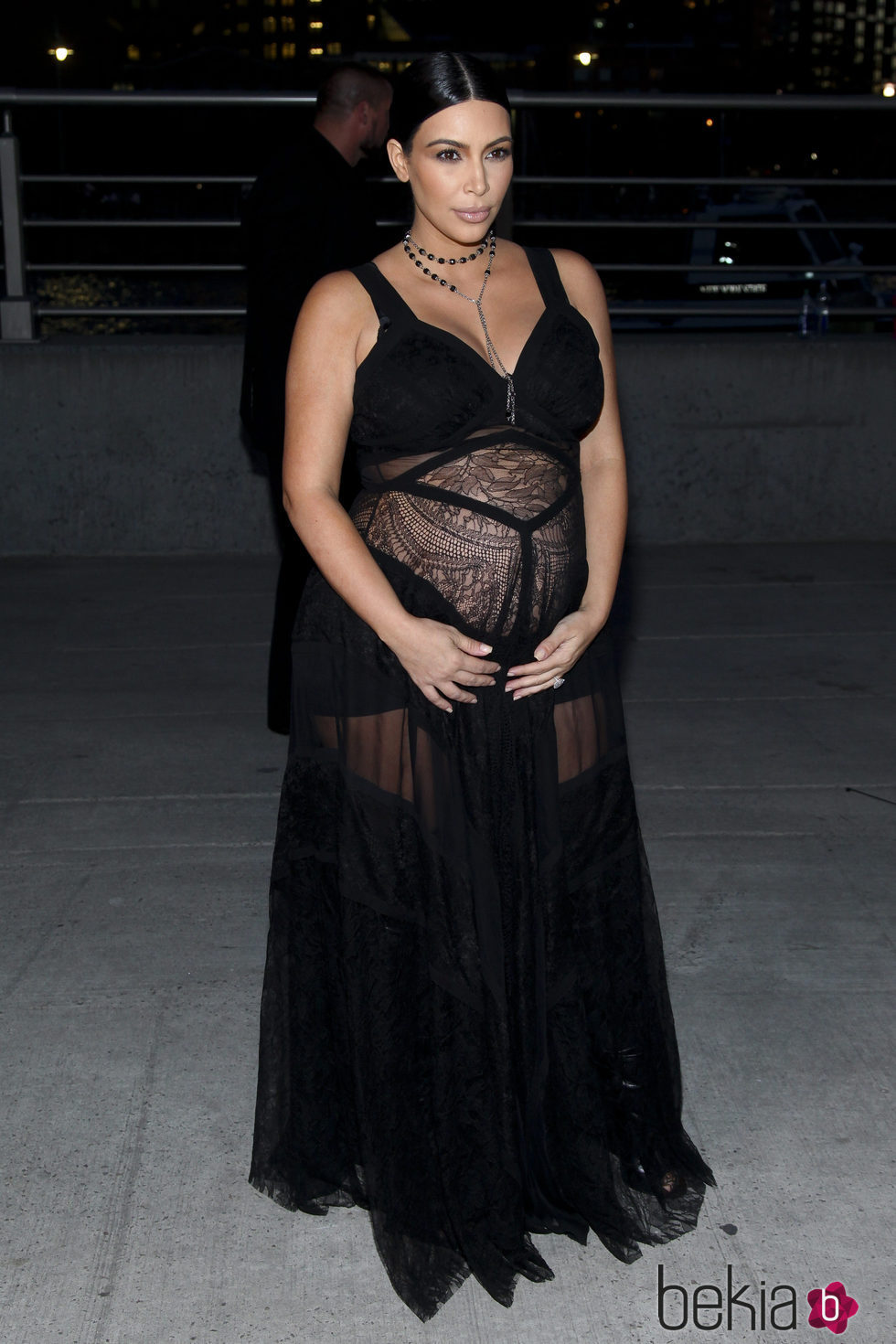Kim Kardashian en el desfile de Givenchy en la Nueva York Fashion Week primavera/verano 2016