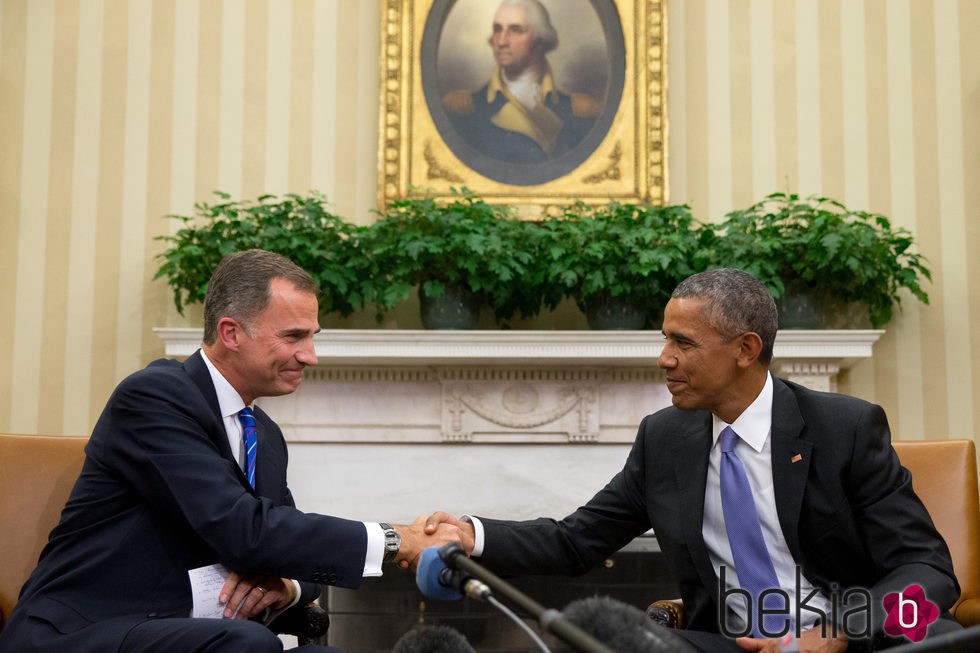 El Rey Felipe y Barack Obama en el Despacho Oval