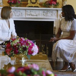 La Reina Letizia y Michelle Obama, reunidas en la Casa Blanca