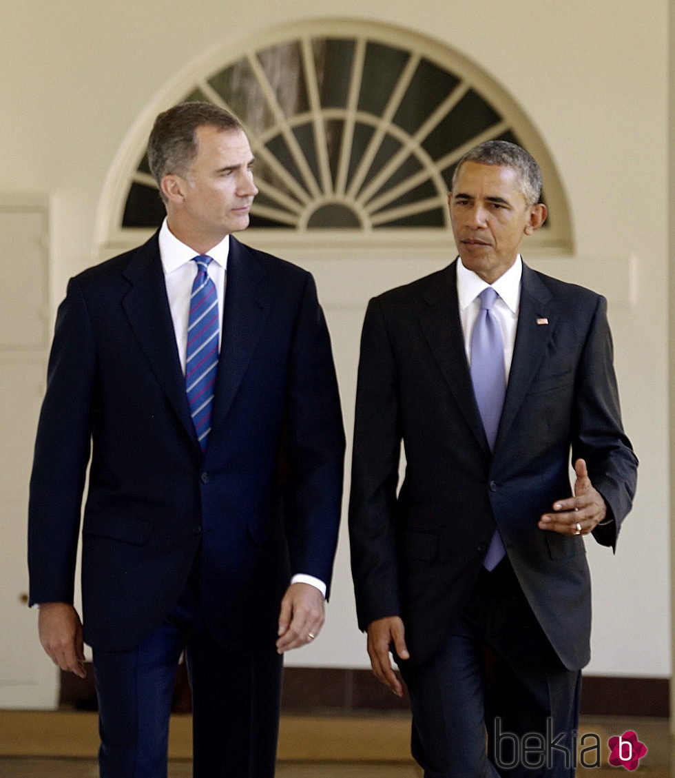 El Rey Felipe y Barack Obama en la Casa Blanca