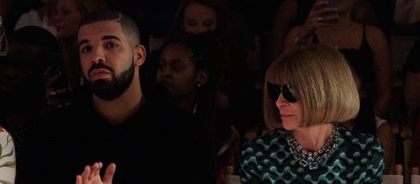Drake y Anna Wintour en el front row de Serena Williams de la Nueva York Fashion Week primavera/verano 2016