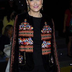 Cristina Cifuentes en el front row de Agatha Ruiz de la Prada durante la Madrid Fashion Week 2015