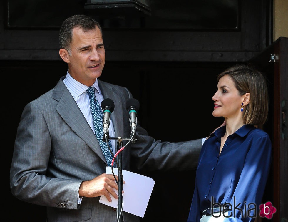 El Rey Felipe da un discurso junto a la Reina Letizia en San Agustín de Florida
