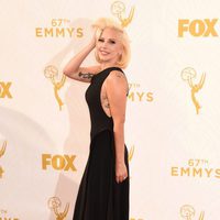 Lady Gaga en la alfombra roja de los premios Emmy 2015