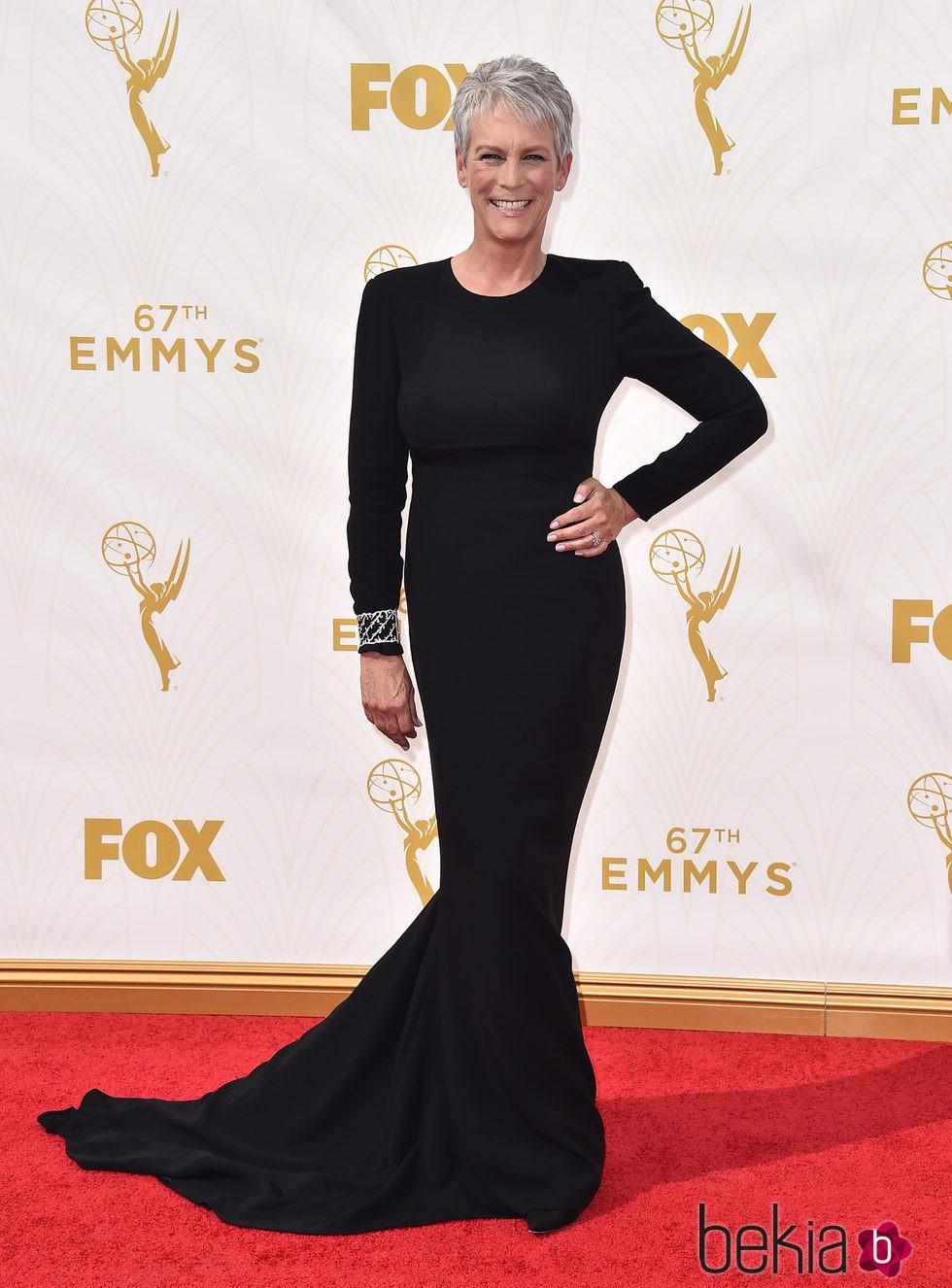 Jamie Lee en la alfombra roja de los premios Emmy 2015