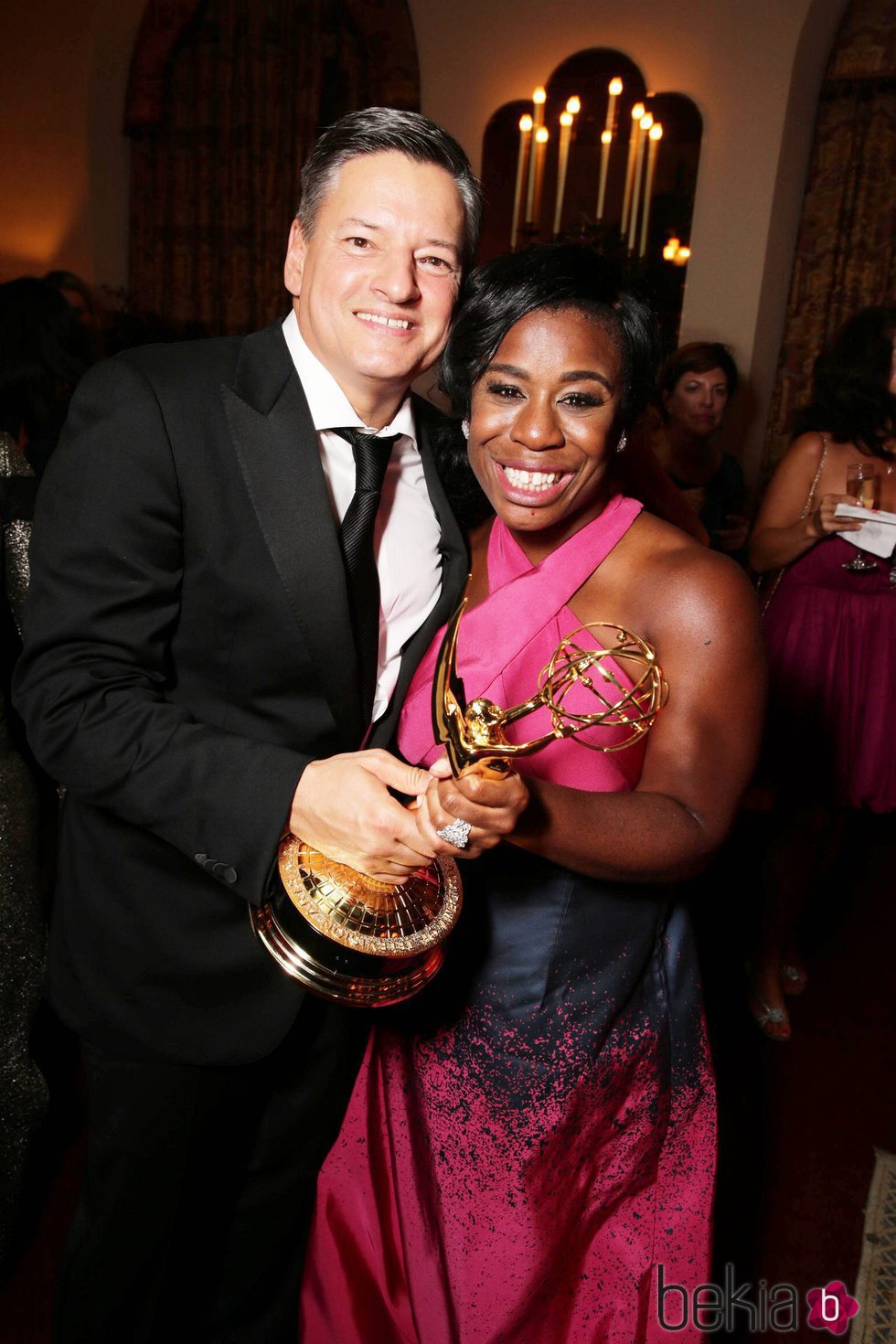 Uzo Aduba celebra su Emmy 2015 en la fiesta Netflix