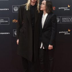 Elliot Page y Samantha Thomas en la presentación de 'Freeheld' en el Festival de Cine de San Sebastián 2015