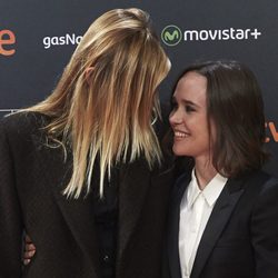 Elliot Page y Samantha Thomas enamoradas en la presentación de 'Freeheld' en el Festival de Cine de San Sebastián 2015
