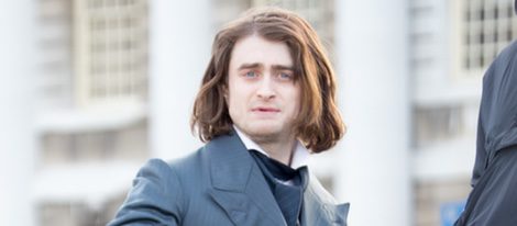 Daniel Radcliffe durante el rodaje de 'Victor Frankestein' en Londres