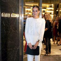 Laura Ponte en la inauguración de la tienda Miu Miu en Barcelona