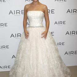 Edurne vestida de novia para la firma 'Aire Novias'