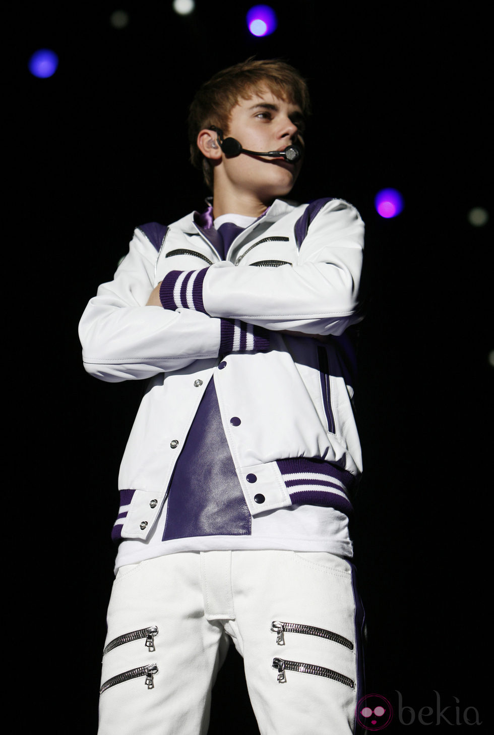 Justin Bieber en su concierto en México