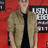 Justin Bieber en el photocall previo a su concierto en México