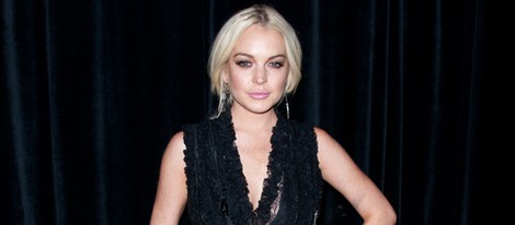 Lindsay Lohan en la semana de la moda de París