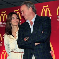 Bertín Osborne y Fabiola Martínez en el 30 aniversario de McDonalds en Madrid