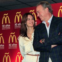 Bertín Osborne y Fabiola Martínez en el 30 aniversario de McDonalds en Madrid