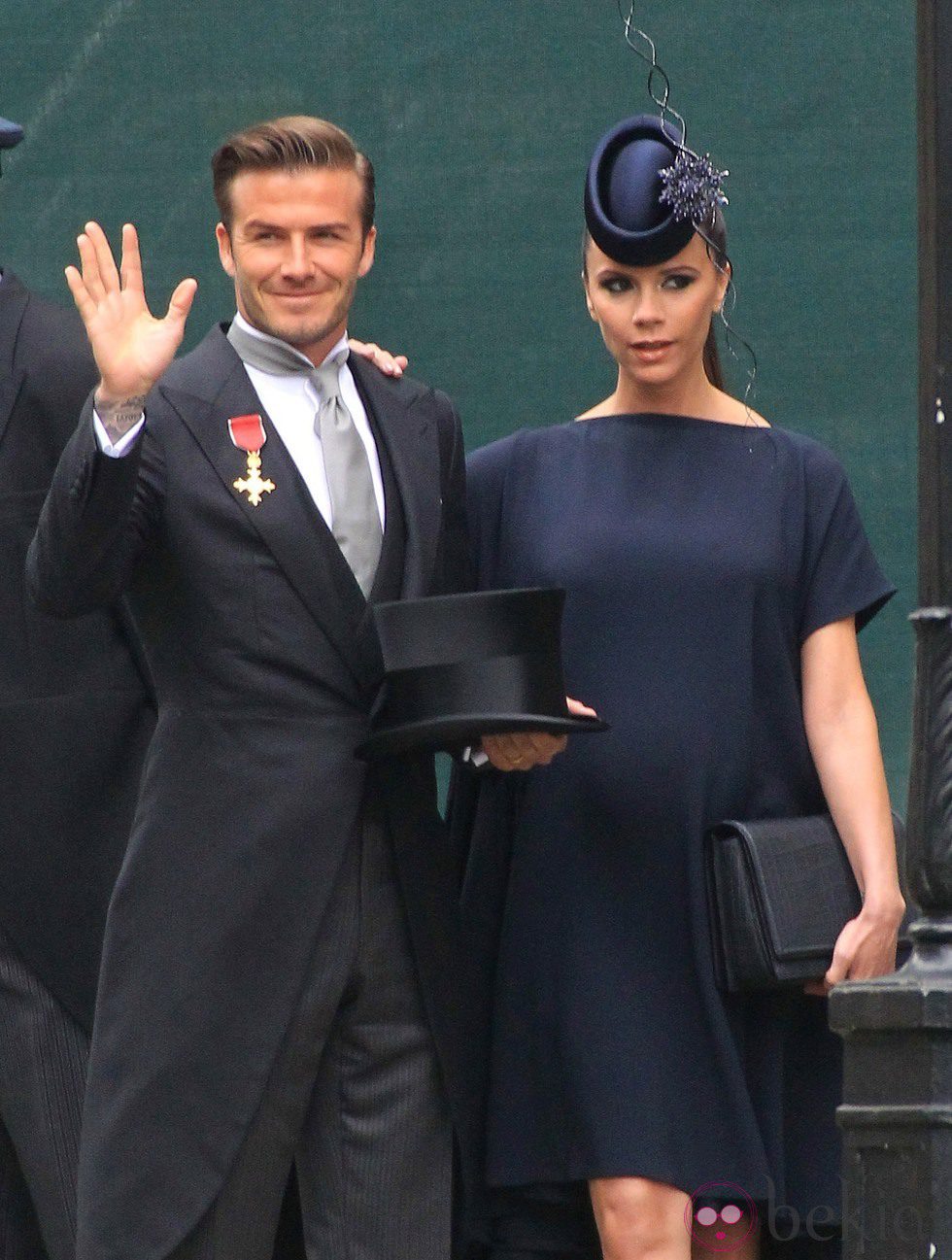 David y Victoria Beckham en la boda de los Duques de Cambridge